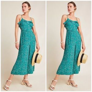 Anthropologie Priscilla Ruffled Jumpsuit